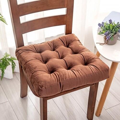 Nordic Style Solid Color Seat Cushion Breathable Throw Pillows Thickened Non-slip Butt Pads Warm Sleeping Sofa Tatami Mattress