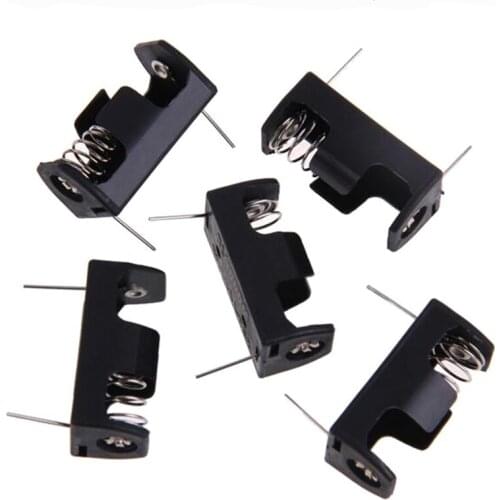 Plastic 1/2AA ER14250 Lithium Batteries Holder Storage Box 14250 Single Battery Case With PCB Pin For Soldering Connecting