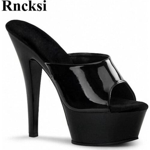 Rncksi New Classic Women Wedding Pole Dance Ultra 15 cm Super Stilettos High Heels Sexy Platform Shoes Shows Cool Slippers