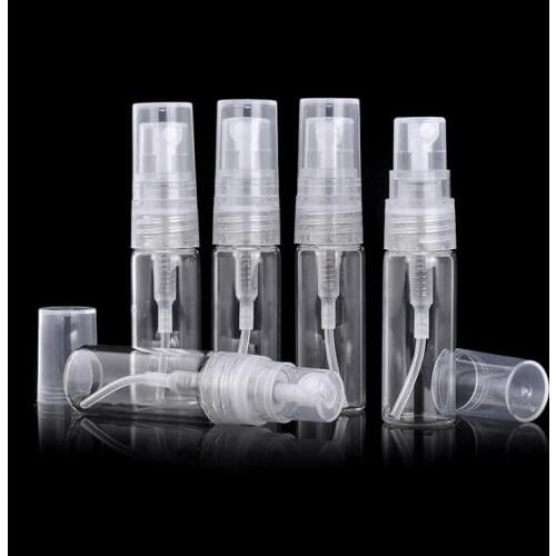 2ml 3ml 5ml, glass bottle fine mist sprayer for toner/toilet/water/ perfume atomizer skin care cosmetic packing