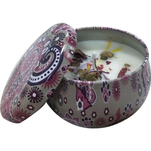 Soy Wax Dried Flower Scented Candle Deodorant Helper Aromatic Coconut Smokeless Fragrance Candle For Travel Home Party Decor