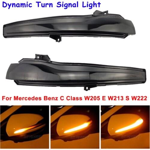 Rearview Mirror Turn Signal Light For Mercedes Benz C E S GLC W205 X253 W213 W222 V Class W447 LED Dynamic Blinker Indicator