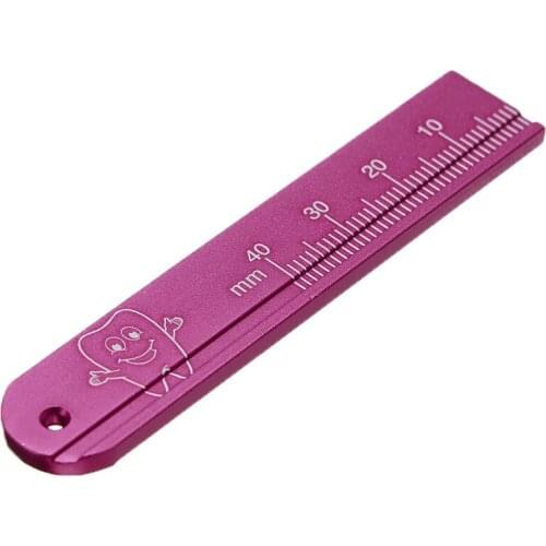 5Pieces/Set Professional Aluminum Dental Ruler Endoscope Span Index Dentist Tool Scale Endodontic Hand Material High Quality