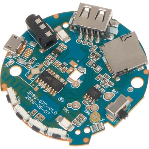 1pc 3.7-5V Multifunction Receiver Audio Amplifier Board MP3 Decoder Bluetooth-compatible