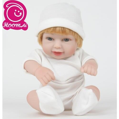 10 Inch Fashion Babies Bebe Reborn Dolls 25CM Lifelike Mini Full Vinyl Silicone Body Newborn Doll Kids Christmas Surprise Gifts