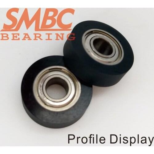10pcs [PU693]3*10*4Free shipping 10PCS Polyurethane PU Rubber Bearing 693zz sorting machine sliding roller pulley