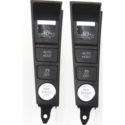 2 Pcs 3AD927137B Hand Brake Auto Holder ESP Car Engine Start/Stop Keyless Switch Button For VW Passat B7 CC 3AD 927 137 B