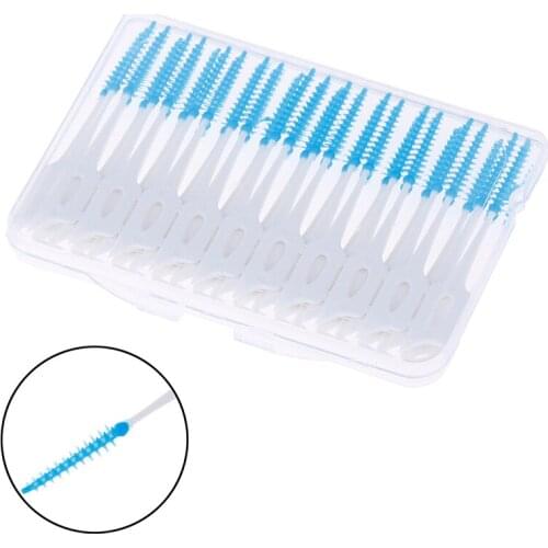 40 pcs Adults Interdental Brushes Clean Between Teeth Floss Brushes Toothpick ToothBrush Dental Oral Care Tool Dental Floss