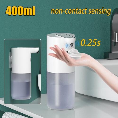 Wall-mounted Automatic Soap Dispenser Infrared Sensor Rechargeable Digital Display Foam Soap Dispenser Three-speed Adjustment