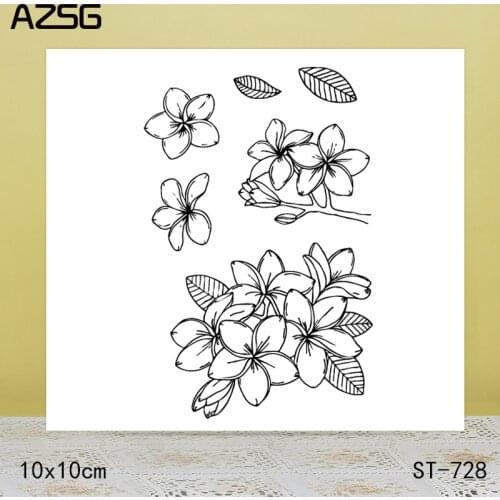 AZSG Withered flowers / lonely girl Clear Stamps Cutting Dies Set for DIY Scrapbooking/photo Album Decorative Craft