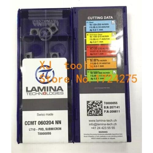 Free Shipping 10Pcs CCMT060204NN LT10 tungsten Carbide insert Cutting tools turning ,carbide inserts Lathe turning tool