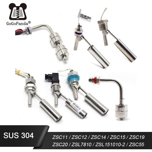 Free ShippingSide Mount Tank Water Level Sensor Liquid Stainless Steel Float Switch ZSC12 100V/220V General ZSC11-ZSC19