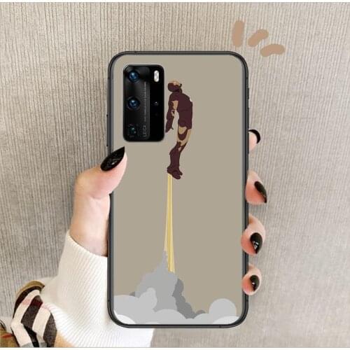 Marvel Iron Man Phone Case For Huawei P 40 30 20 10 9 8 Lite E Pro Plus Black Etui Coque Painting Hoesjes comic fas