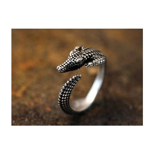 Drop shipping-3D Retro Crocodile Ring