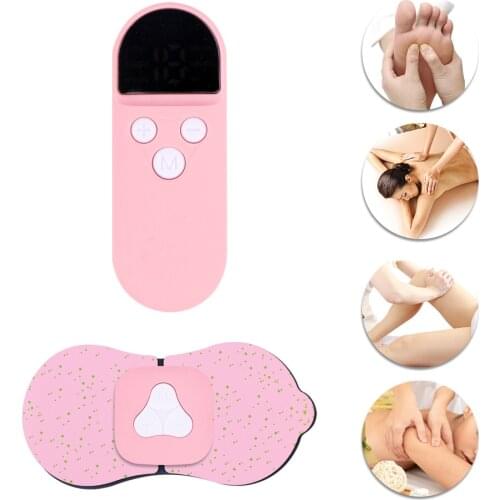 Mini USB Electric Tens Acupuncture Pulse Massager Muscle Stimulator Massage Pads for Shoulder Neck Back Pain Relief Presoterapia