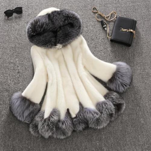 EOENKKY Fur Coats With Collar