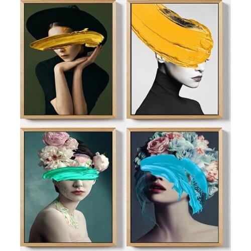 Europe Figure Lady Picture Home Decor Nordic Canvas Painting Wall Art Posters and Prints Women Beauty Decor for Bedroom Cuadros