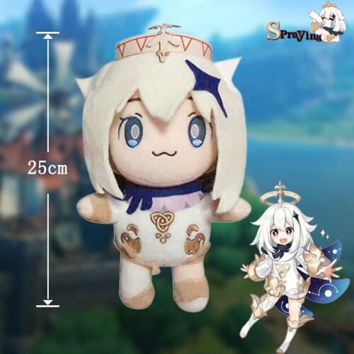 Game Genshin Impact Paimon Anime Plushies Cute Soft Plush Doll Stuffed Toy Cosplay Pillow Prop Cosplay Anime Xmas Gift