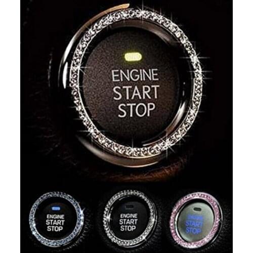 Crystal Car Engine Start Stop Ignition Key Ring For Lexus RX300 RX330 RX350 IS250 LX570 is200 is300 ls400