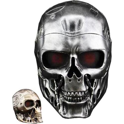 Halloween 2 Colors Available Devil Horror Terminator Resin Mask Newest Robot Scary Anonymous Masks Adults Full Face Mascaras
