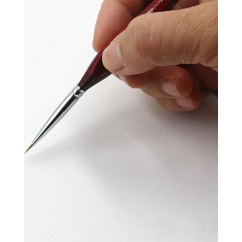 Miniature Art Brushes for Drawing Gouache Oil Painting Brush Art Supplies Line Fine Professional Sable Hair Paint Brush r20
