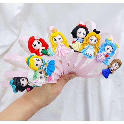 Girls Trendy Princesss Hairbands New Children Step Teeth Headbands Kids Cartoon Princess Hair/Head Hoop Hair Accessories