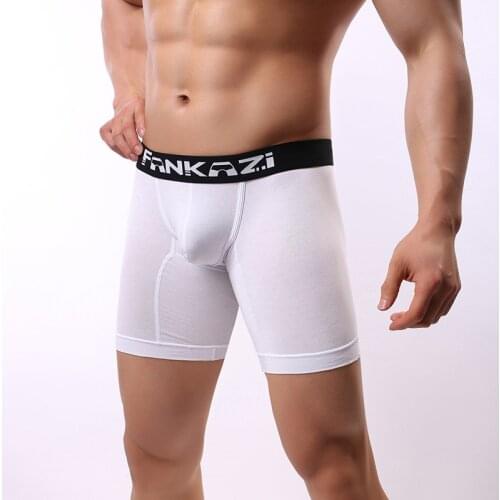 Men Long Boxer Shorts Cotton Underwear Slip Homme Boxershorts Onderbroeken Mannen Underpants Cuecas Calzoncillos Hombre Panties