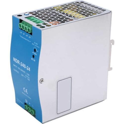 Din-Rail Switching Power Supply PLC Drive Electric Cabinet Sensor NDR-240-24 100-240VAC