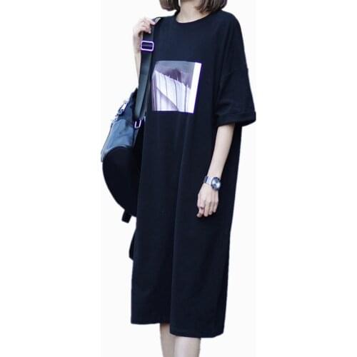 90 KG Wear Women Nightgowns New Cotton Print Sleepwear Loose Fashion Students Nightwear Dress Summer Sleepshirt Female Nightie