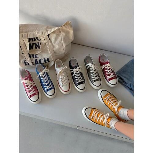 2021 new spring and autumn womens Korean fashion thick-soled increased canvas casual shoes