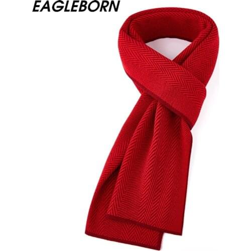 2021 New Winter Men Scarf Wool Scarf Pinstripe Black Classic Luxury Scarves Red Holiday Blanket Scarf Mans Birthday Gift 180*30