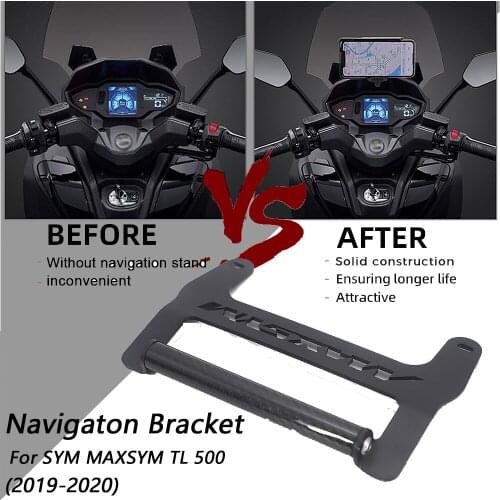 NEW Motorcycle For SYM MAXSYM TL 500 TL500 2020 Front Phone Stand Holder Smartphone Phone GPS Navigaton Plate Bracket