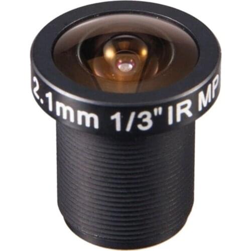 SMTSEC CCTV CAMERA LENS Super wide angle 1/3" 2.1mm HFOV=130degree M12 Mount Board Lens FNO1.8.5MP Prison Application used