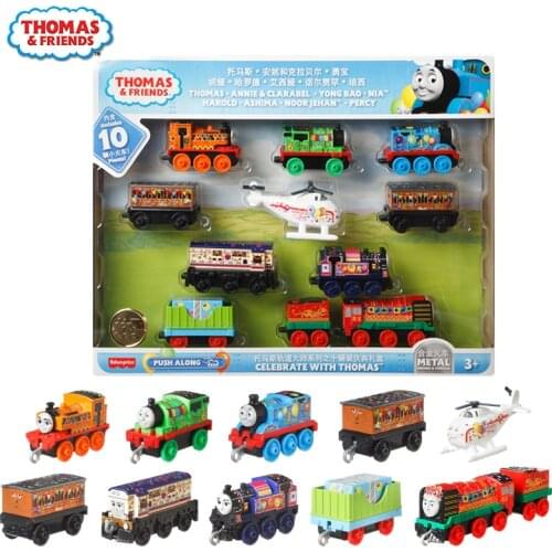 Original Thomas and Friends Track Master Diecast Trains Car Toy Set Classic Thomas Alloy Toys for Boys Orbital Series Gifts Box