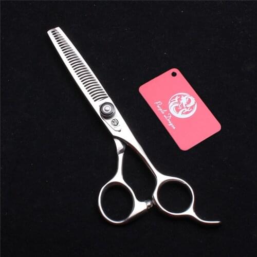 6" 17cm 440C Purple Dragon Hairdressers Scissors Z2002 Thinning Shears Haicut Scissors Professional Hair Scissors Antler Tooth