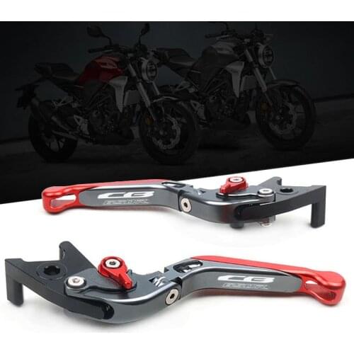 For HONDA CB650R CB 650R 2019 2020 Motorcycle Accessories CNC Adjustable Folding Extendable Brake Clutch Lever With logo