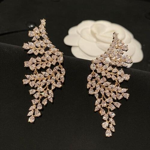 Luxury Famous Brand Fashion Drop Earrings Vintage Jewelry for Woman Party Gift
