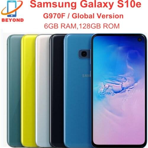 Samsung Galaxy S10e G970F 6GB RAM 128GB ROM Global Version Octa Core 5.8' NFC Fingerprint Exynos Original Unlocked Mobile Phone