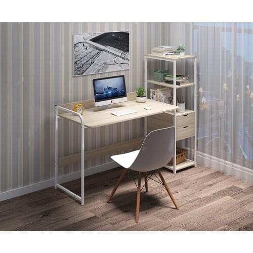 Desktop table home simple modern solid wood foot small table bedroom student writing table office game table large computer tabl