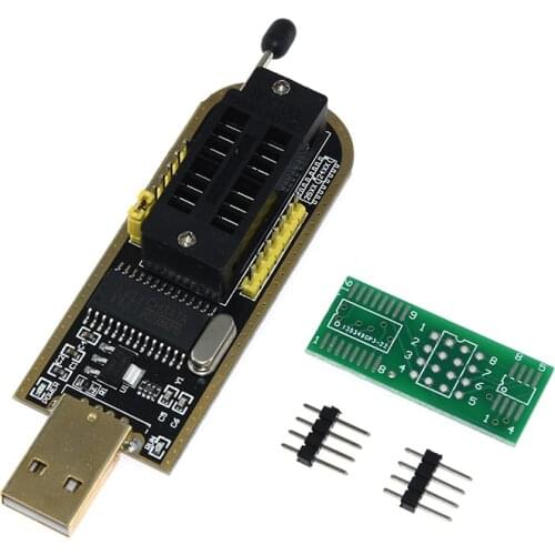 CH341A 24 25 Series EEPROM Flash BIOS USB Programmer Module SOIC8 SOP8 Test Clip For EEPROM 93CXX / 25CXX / 24CXX