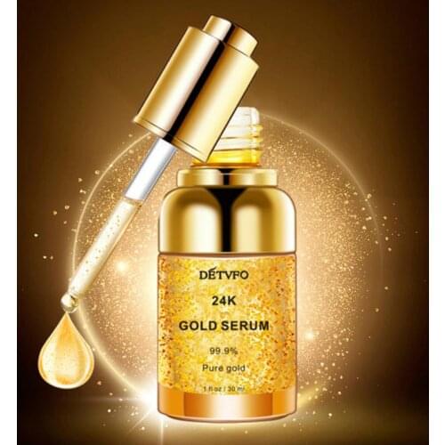 30ml 24K Gold Face Serum Moisturizing Anti-aging Repair Dry Skin Oil Control Anti-wrinkle Long Lasting Skin Care TSLM2