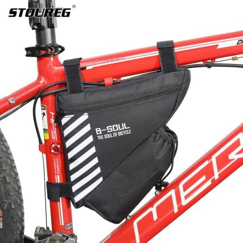 Bicycle Bag Waterproof Bike Triangle Bag Cycling Phone Bag Bike Tube Pouch Holder Saddle Bag Bicycle Accessories