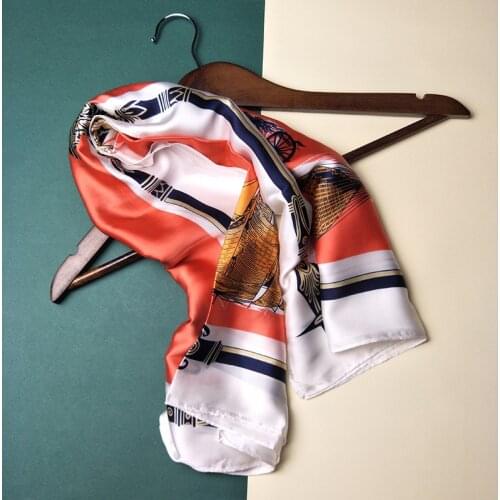 90*90cm TOP Silk superior quality Carriage Scarves Women Foulard Square Hijab Scarf Ladies Shawl wrap muffler pareo female hijab