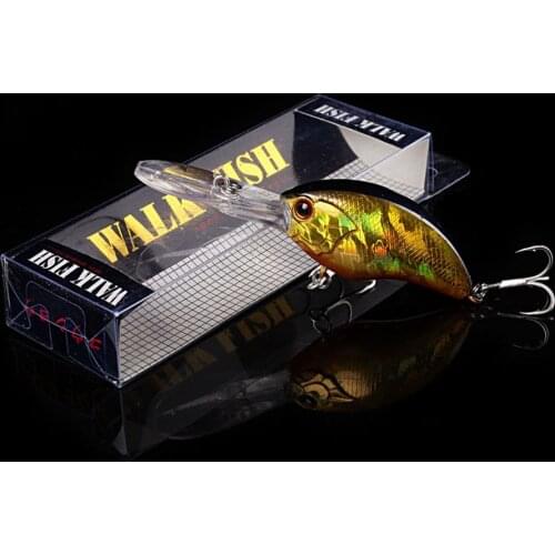 WALK FISH 9cm 12.2g Crank Bait Fishing Lure Bait Artificial Crankbait Tackle Wobbler Floating Fishing Swimbait Hard Lures Bass