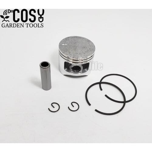 1 Set Chainsaw Piston 45.2mm Pin Rings Kit Fit For 5800 58CC Cylinder Engine Piston Chainsaw Spare Parts Piston Circlips Kit