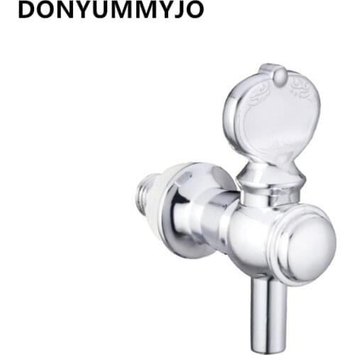 1pc ABS Chrome Finish Beverage On Wooden Barrel Glass Bottle Faucet Miniature Tap Bibcocks 12mm