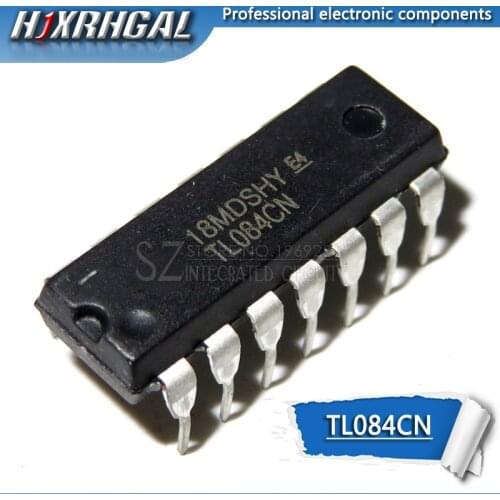 1pcs TL084CN TL084 JFET-INPUT OPERATIONAL AMPLIFIERS DIP-14 new and original HJXRHGAL