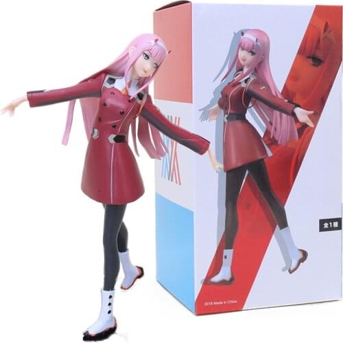 21cm Anime DARLING in the FRANXX PVC Action Figure Zero Two 02 Collectible Model Dolls Toys Christmas Figurine