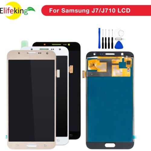 AA+++ J7 Display Touch Screen For Samsung Galaxy J7 2015 J700 & J7 2016 J710 LCD Display Repalcement Digitizer Assembly Parts