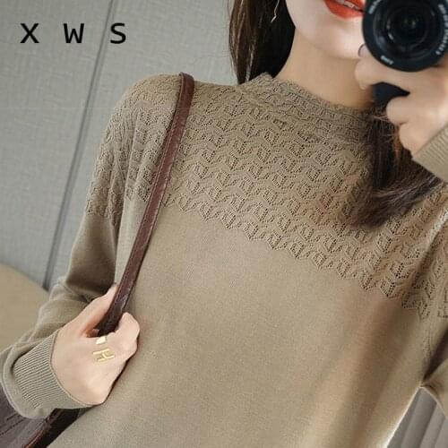 Basic spring autumn soft oversize Sweater Pullovers Women O-neck Long Sleeve Knit thick Sweater Female Jumpers solid sweater